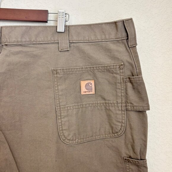Carhartt B151 Men’s Work Pants 50x32 Brown Loose Fit Canvas Utility - Picture 7 of 15